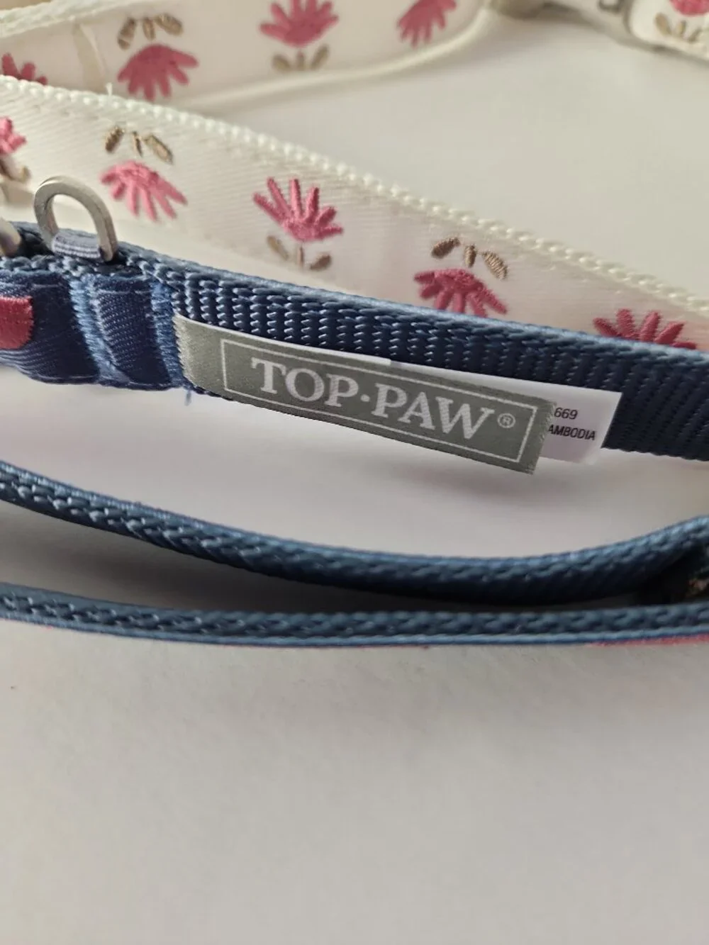 Set of 3 Dog Collars M Medium Top-Paw new bundle lot pink flower mauve circle
